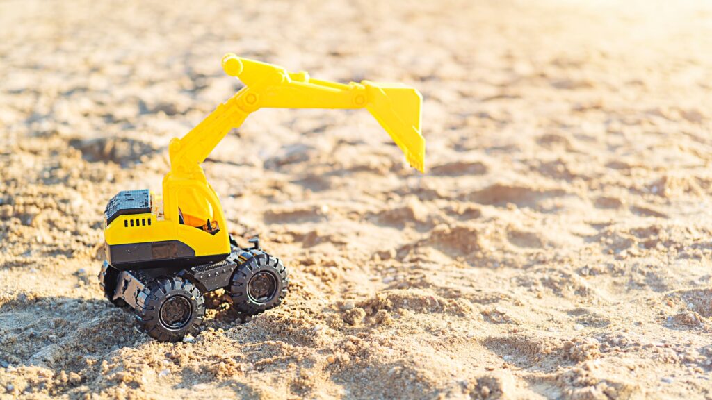 Jouet dans le sable